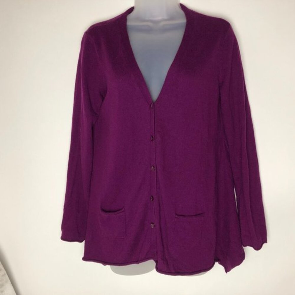 Style & Co Purple Cardigan Sweater Women's‎ Medium